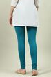 Camel Cotton Blend Solid Churidar image number 4