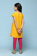 Blue Cotton Straight Solid Kurta Set image number 4