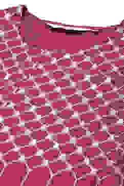 Plum Printed Rayon Straight Kurta Regular Pants Suit Set image number 1