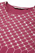 Plum Printed Rayon Straight Kurta Regular Pants Suit Set image number 1
