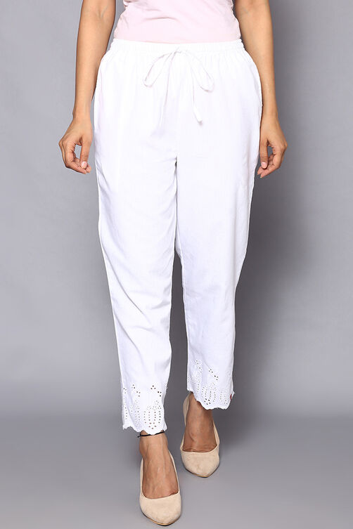 Natural Cotton Ankle Length Pants image number 6