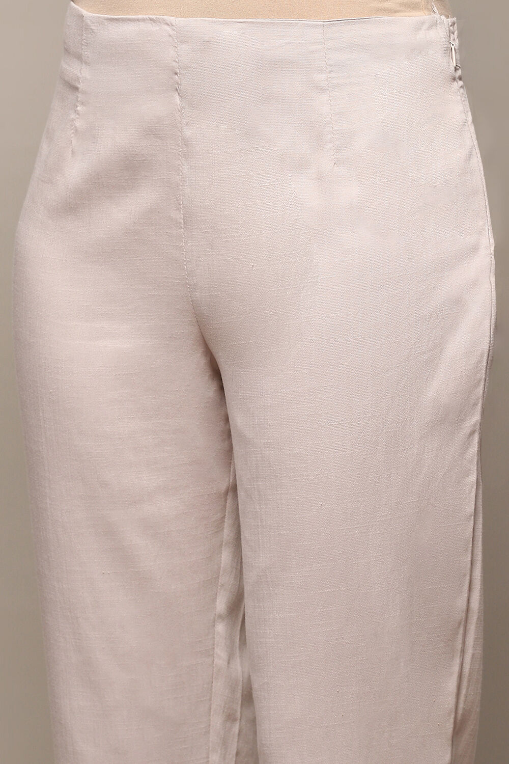 Grey Viscose Blend Pant image number 1