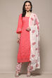 Mustard Cotton Unstitched Suit Set image number 8