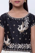 Black And Off White Lehenga Set image number 1