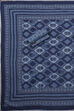 Indigo Cotton Screen Print Unstitched Suit Set image number 3