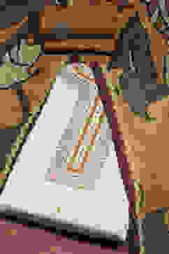 White Cotton Hand Block Print Unstitched Suit Set image number 0