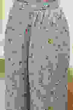 Turquoise Cotton Floral Printed Straight Suit Set image number 2