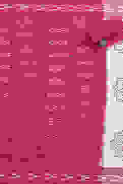 Pink Flex Hand Block Print Unstitched Suit Set image number 3