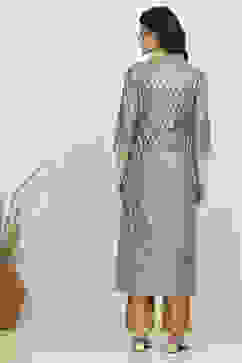 Grey Art Silk Woven Unstitched Suit Set image number 5