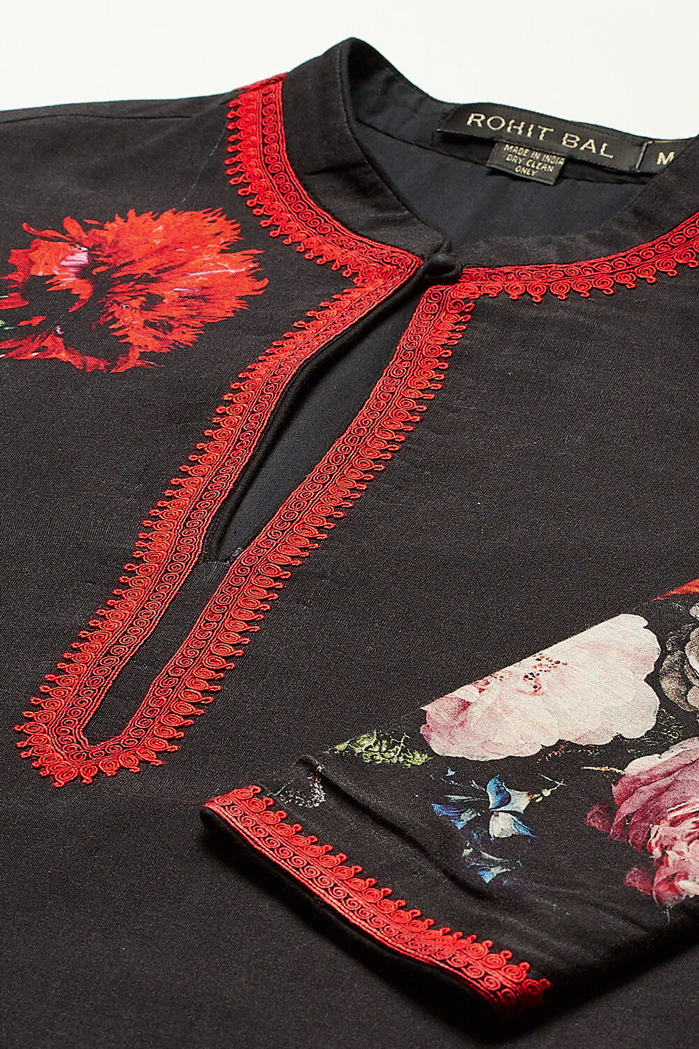 Rohit Bal Off White Cotton Straight Printed Suit Set image number 1