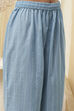 Blue Cotton Embroidered Straight Kurta Set image number 2
