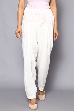 Off White Cotton Salwar image number 0