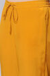 Yellow Crepe Digital Print Unstitched Suit Set image number 2
