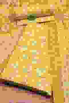 Lime Green Cotton Screen Print Unstitched Suit Set image number 0