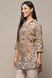 Blue Rayon Straight Kurti image number 2