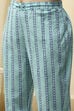 Blue Cotton Hand Block Print Unstitched Suit Set image number 3
