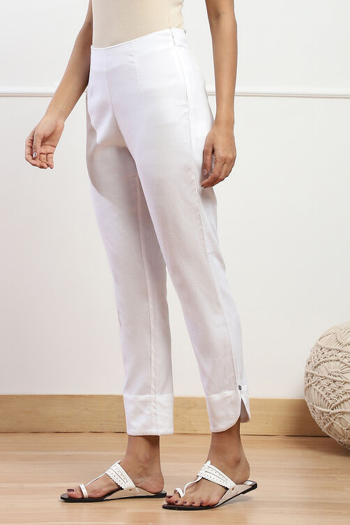 Grey Viscose Blend Pant image number 2