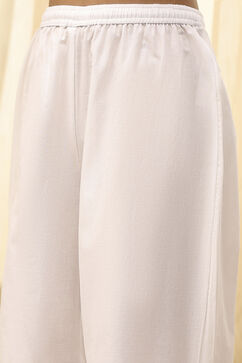 Pink Cotton Schiffli Straight Suit Set image number 2
