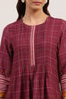 Navy Berry Rayon Flared 2 Piece Set image number 1