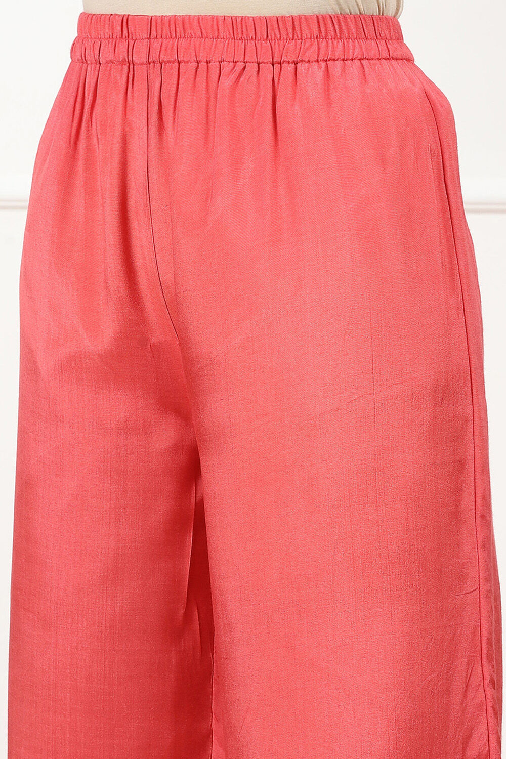 Blue Chanderi Floral Printed Unstitched Suit Set image number 2