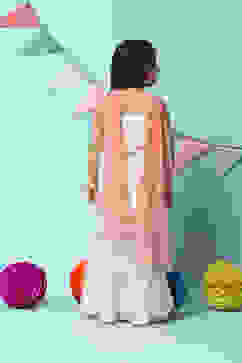 Cream Cotton Straight Kurta Sharara Suit Set image number 4