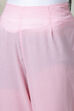 Off White Cotton Straight Kurta Slim Pant Suit Set image number 3