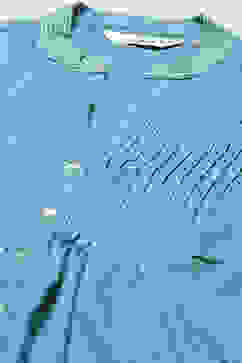 Turquoise Rayon Straight Kurta Salwar Suit Set image number 1