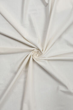 Off White Chanderi Hand Painted Unstitched Suit Set image number 2