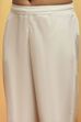 Off-White Embroidered Polyester Kurta Set image number 2