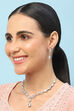 White Brass Necklace Set image number 3