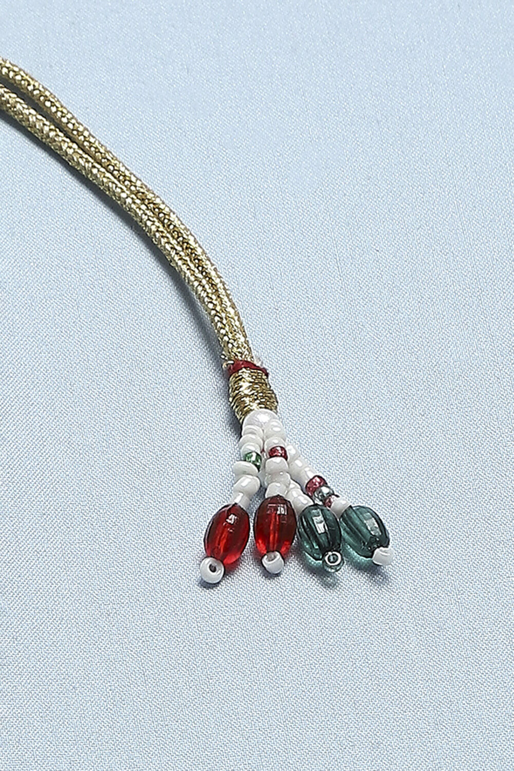 Red Alloy Necklace Set image number 5