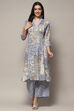 Fuschia Pink Viscose Straight Kurta Set image number 5