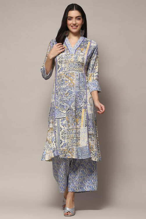 Fuschia Pink Viscose Straight Kurta Set image number 5