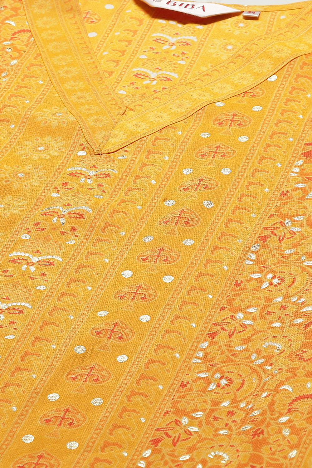 Brown Poly Viscose Straight Printed Kurta image number 1