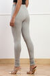 Camel Cotton Blend Solid Churidar image number 5