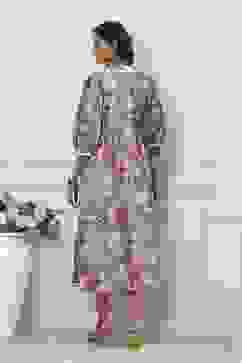 Nude Cotton A-Line Dress image number 3