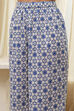 Off-White and Blue Cotton Straight Suit Set image number 2