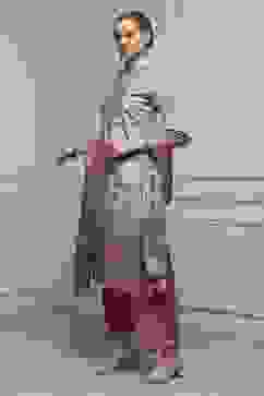 Brown Poly Crepe Digital Print Unstitched Suit Set image number 4