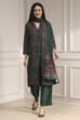 Blue Printed Straight Suit Set image number 0