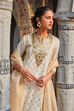 Off-white Yard-dyed A-Line & Palazzo Suit Set image number 1