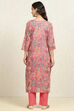 Green Cotton Floral Unstitched Suit Set image number 5