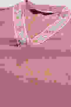 Dusky Rose Polyester Straight Kurta image number 1