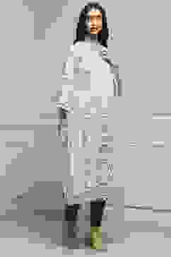 White Cotton Straight Kurta image number 4