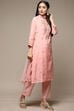 Yellow Cotton Blend Straight Kurta Suit Set image number 5