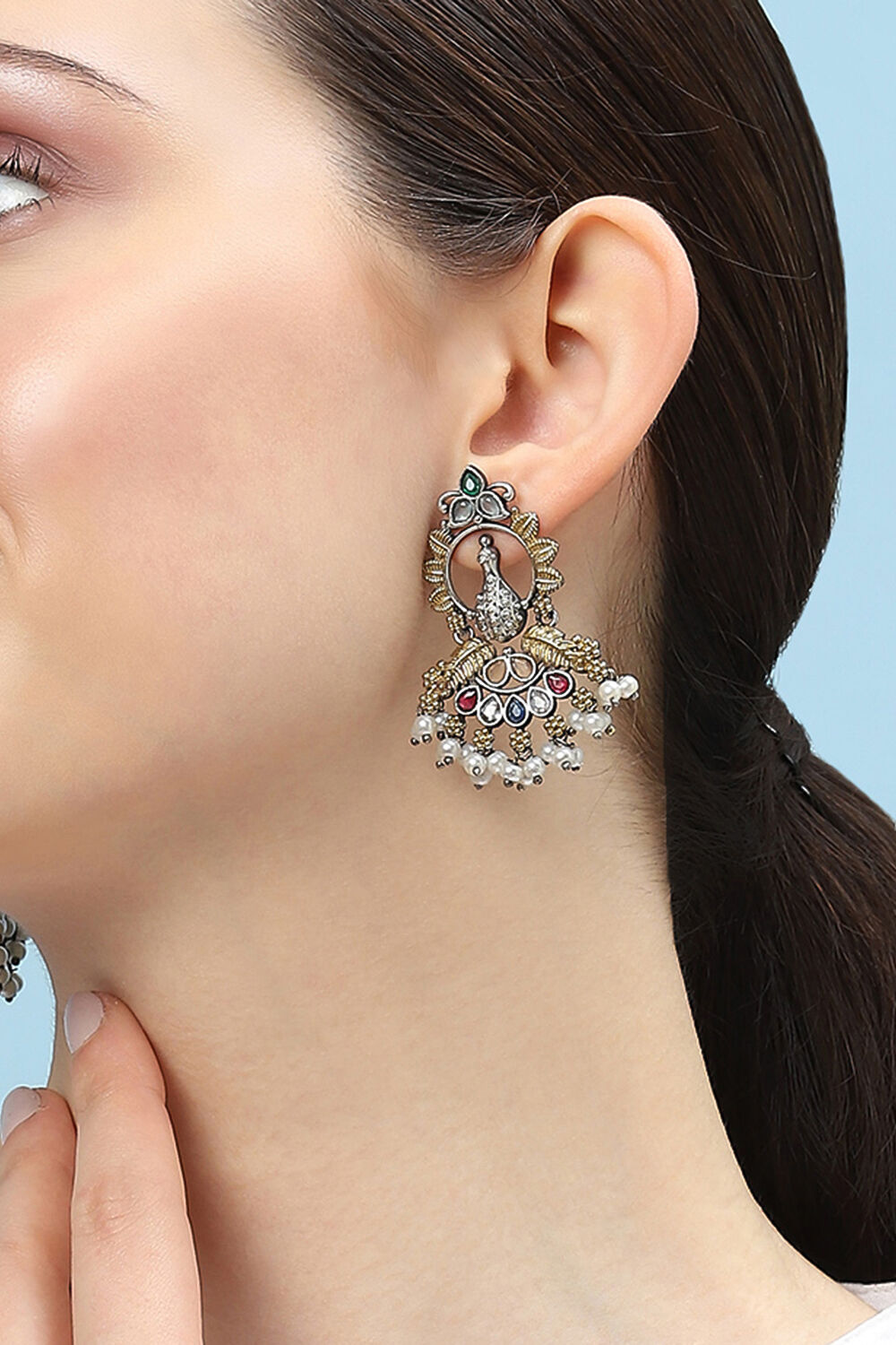 Gold Brass Danglers image number 1