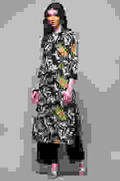 Black Rayon Straight Kurta Set image number 3