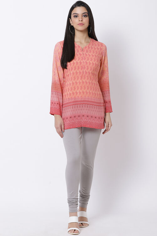 Fuschia Cotton Blend Solid Churidar image number 3