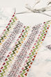White Green Cotton Unstitched Suit Set image number 2