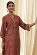 Rust Red Printed Co-ord Set image number 0