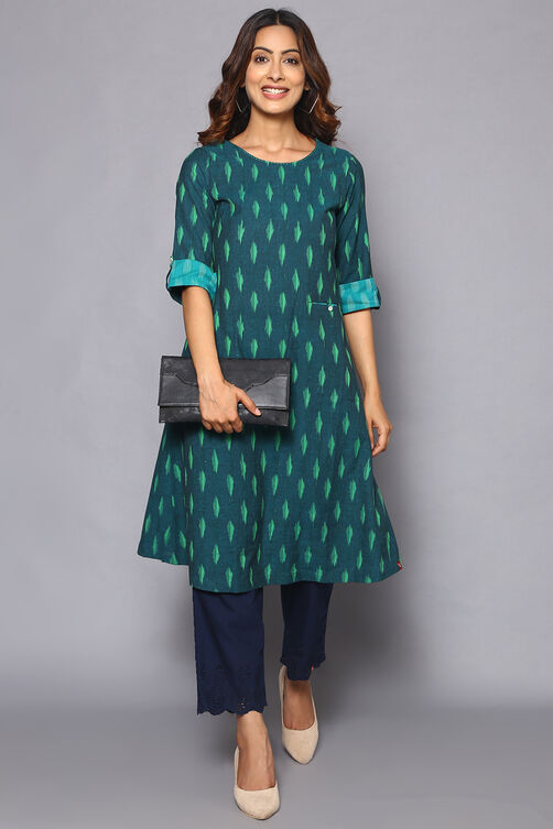 Natural Cotton Ankle Length Pants image number 4